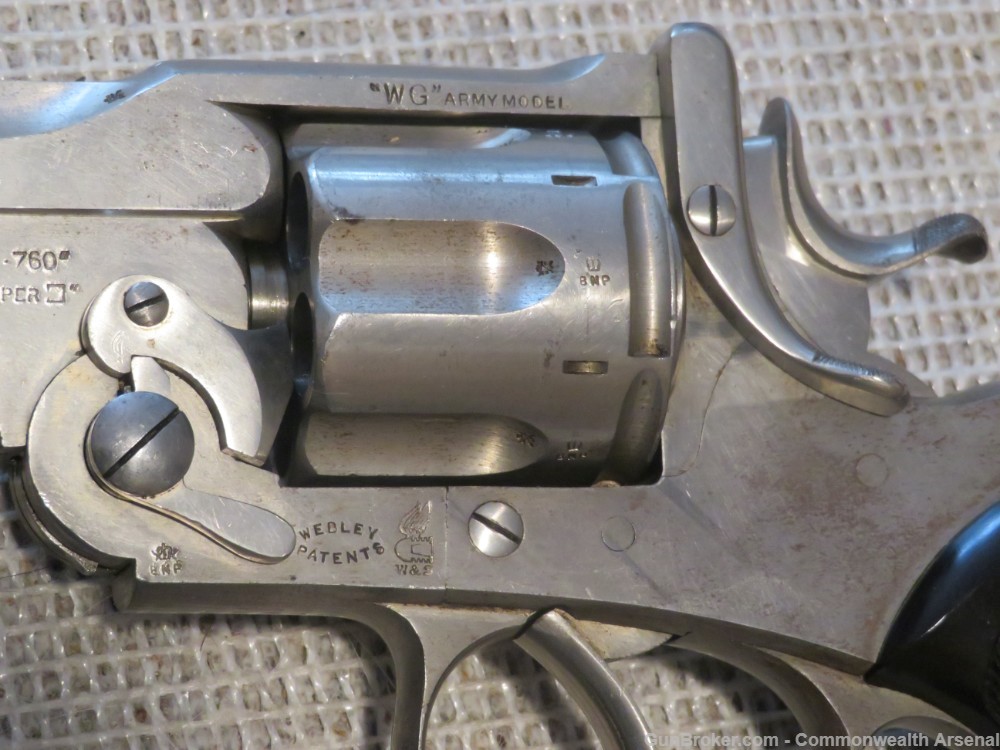 Boer War British Officer ID'ed Webley WG Army .455 Antique Revolver 1898-img-14