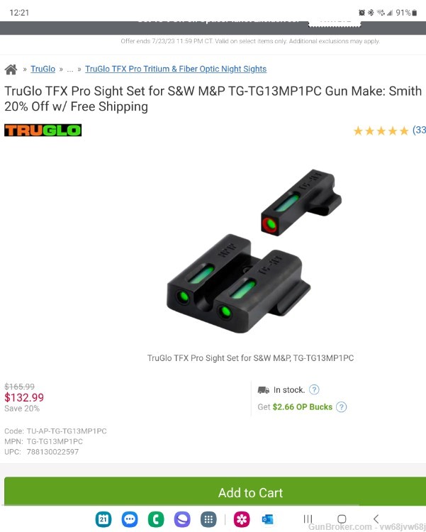 Smith and Wesson MP9 2.0 / Apex Trigger / TFX Pro Sights-img-6