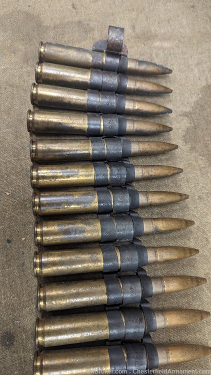 Greek .50BMG on M2 belt *Lot of 19 rounds*-img-3