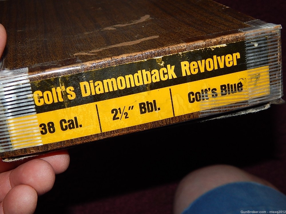 1967 Colt Diamondback .38 Sp. revolver snake gun 98%+ w box 2.5" barrel-img-8