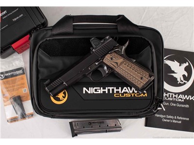 Nighthawk War Hawk Government 9mm - SMOKED NITRIDE, RMR, MAGWELL, 5” BARREL