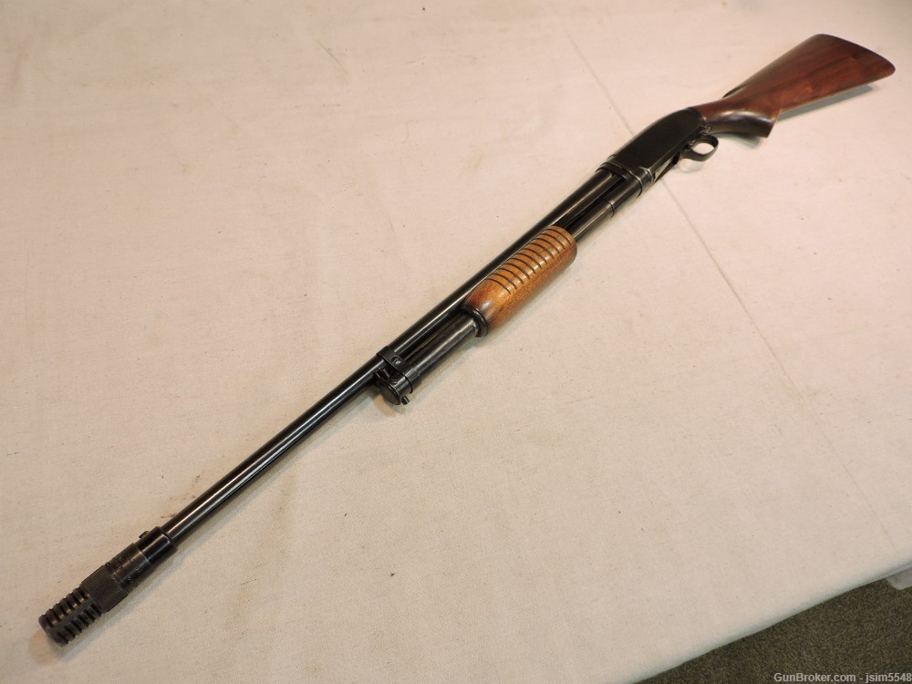 1955 Winchester Model 12 16Ga. Pump Action Take Down Shotgun-img-9