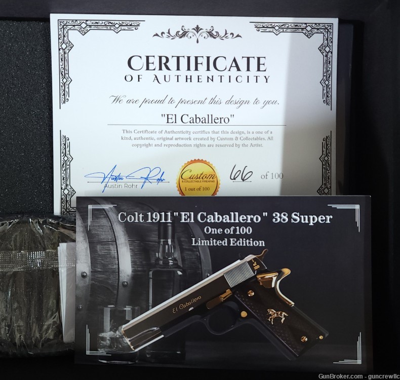 Colt Custom & Collectable CNC  El Caballero 38Super 1911 1 of 100 Layaway-img-4