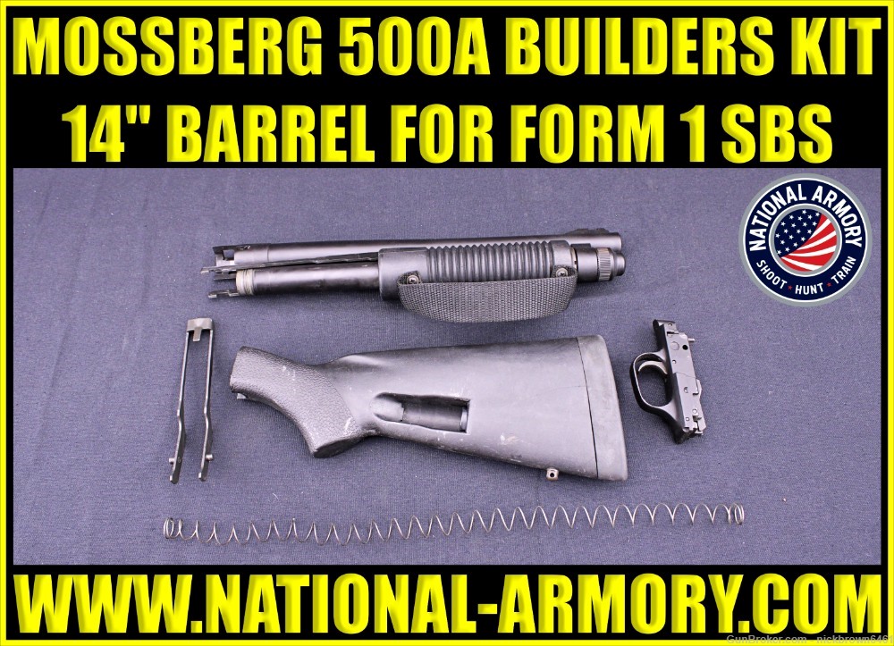 MOSSBERG 590 A1 14" BUILDERS KIT W/ SPEEDFEED STOCK * SHIPS TO YOUR HOME-img-0