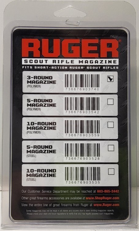 Ruger Scout Rifle 308 Win 3rd Magazine-img-1