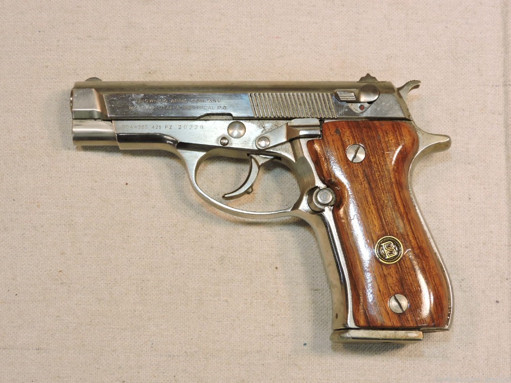 FN Browning BDA-380 .380acp Semi-Auto Nickel Pistol-img-1