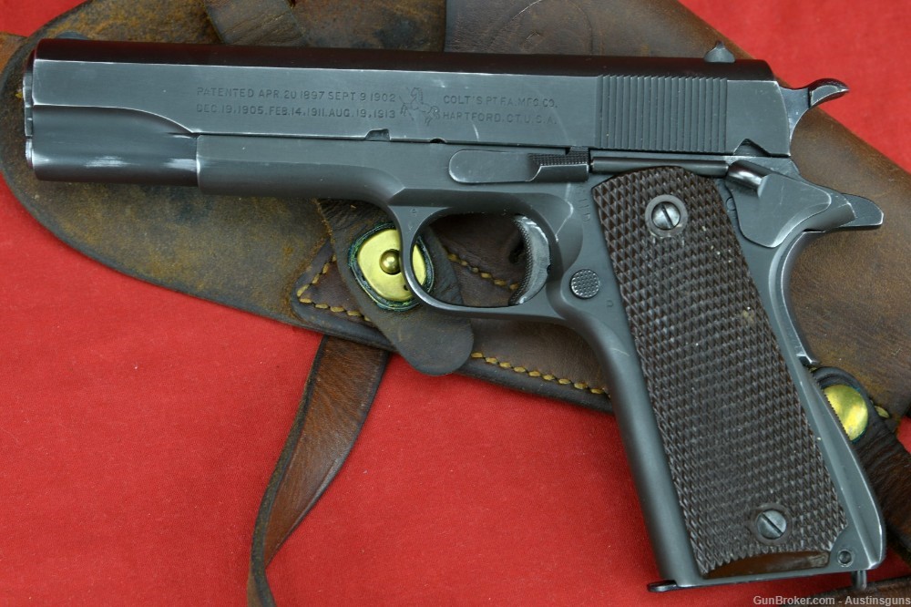RARE, 100% Correct Colt Model 1911A1 - *OWNED BY B-17 WAIST GUNNER* -img-1
