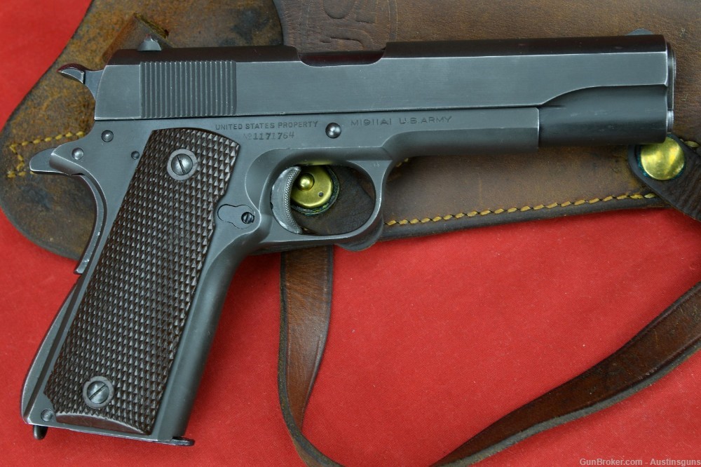 RARE, 100% Correct Colt Model 1911A1 - *OWNED BY B-17 WAIST GUNNER* -img-0