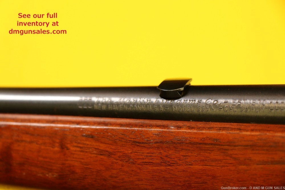 JM MARLIN 336-A .35 REMINGTON WAFFLE TOP MFG 1950 KNOCKOUT WOOD-img-32