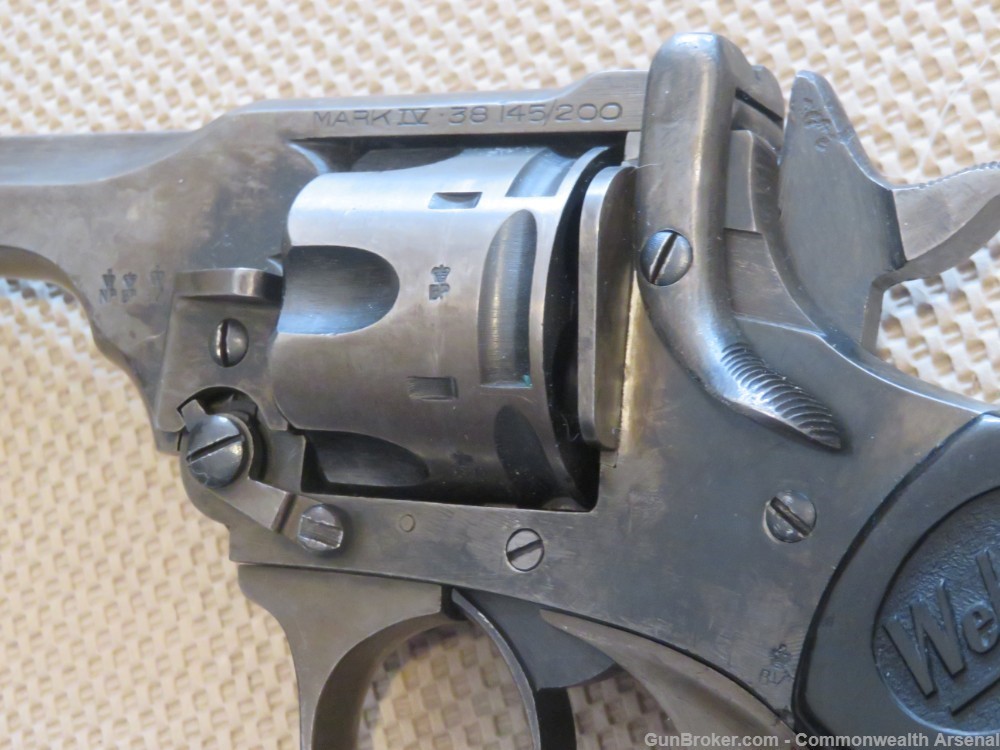 Post-WW2 British Webley & Scott Mark IV .38 S&W Revolver 1951-img-16