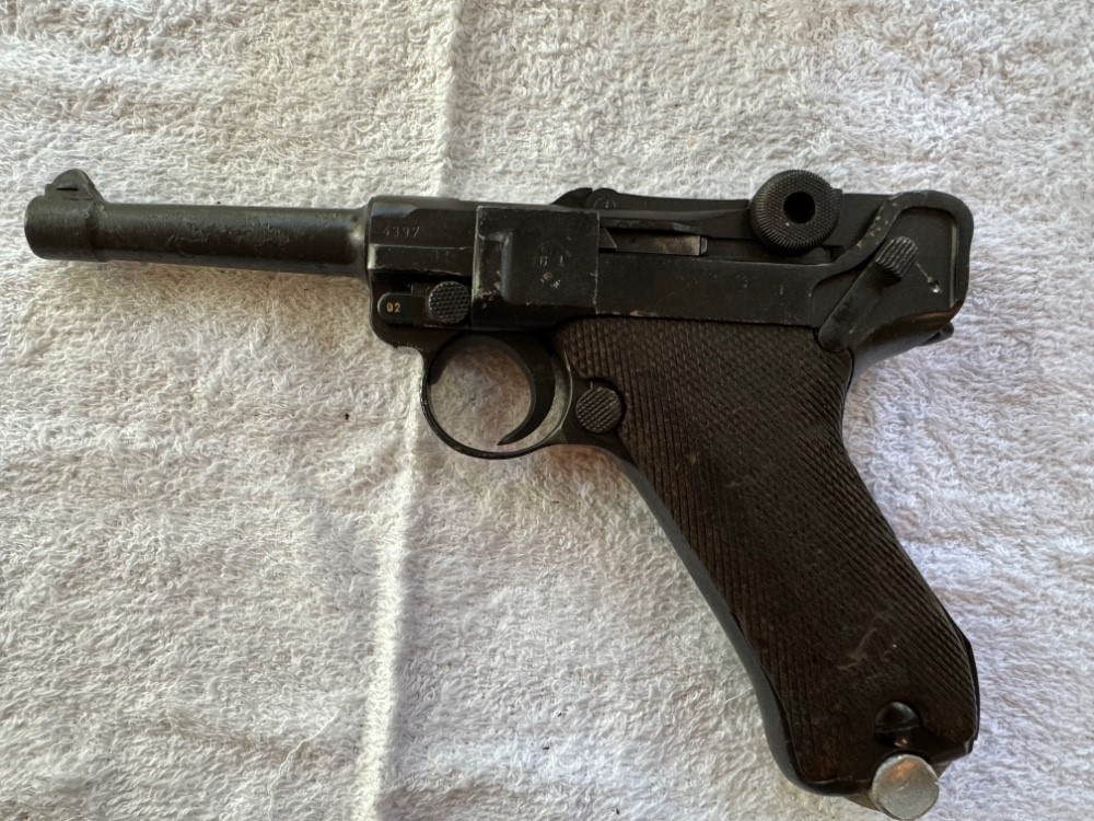 German Luger P08, 9mm Made by ERFURT WWII 1941-img-0
