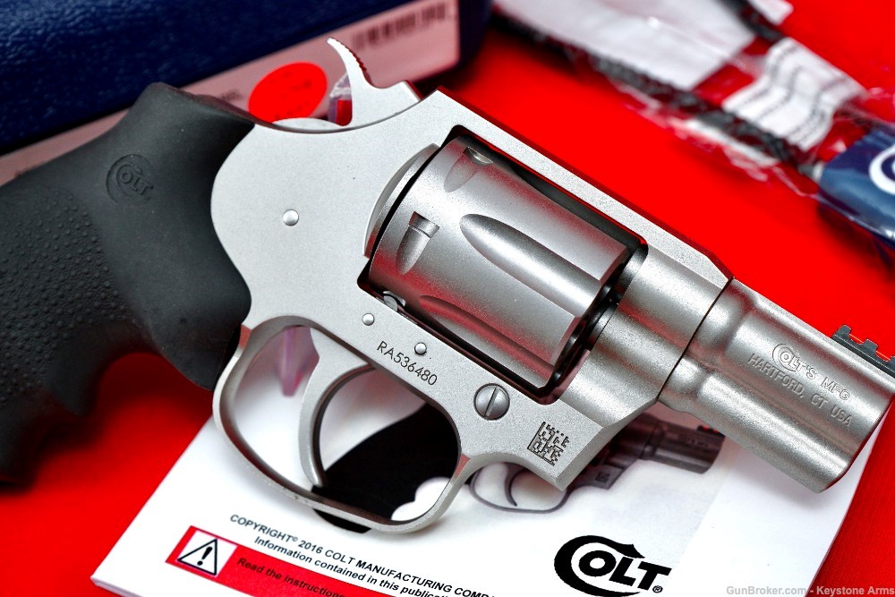 New Production Colt Cobra 2" .38 Special Stainless Original Case-img-8
