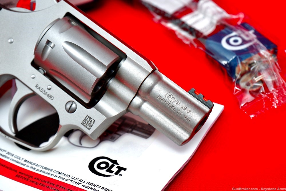 New Production Colt Cobra 2" .38 Special Stainless Original Case-img-7