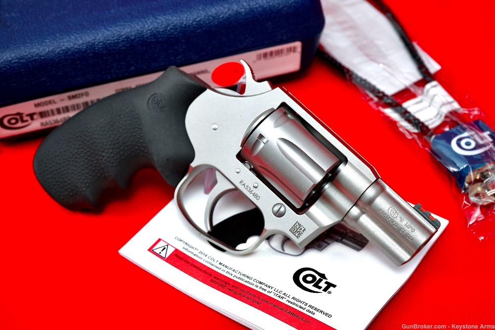 New Production Colt Cobra 2" .38 Special Stainless Original Case-img-6