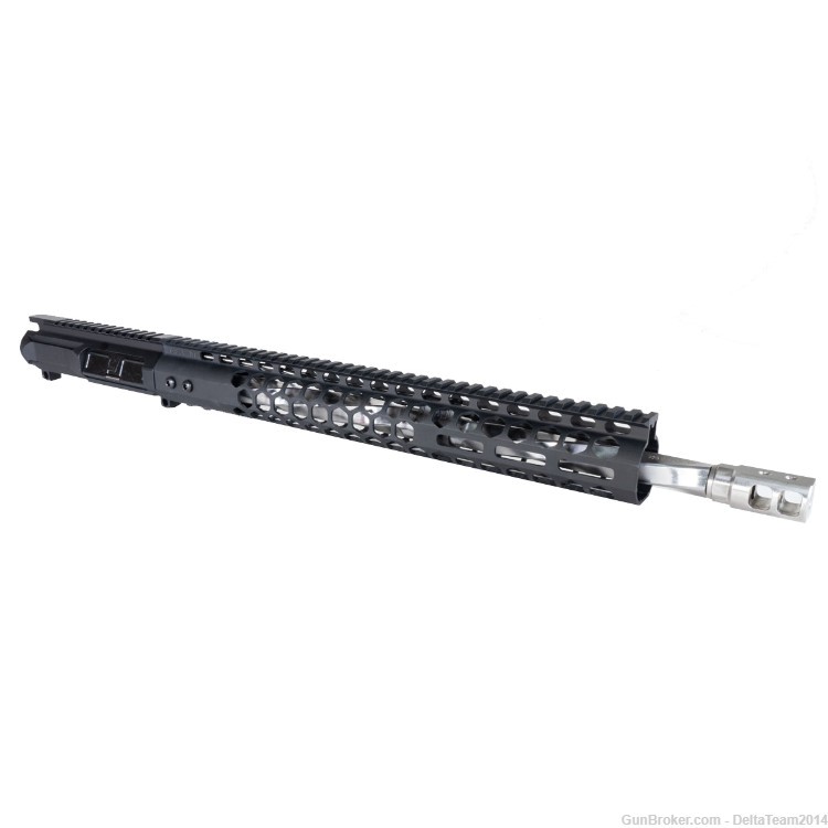 AR15 17" 223 Wylde Complete Upper | Flat Spiral Barrel | BCG & CH Included-img-1