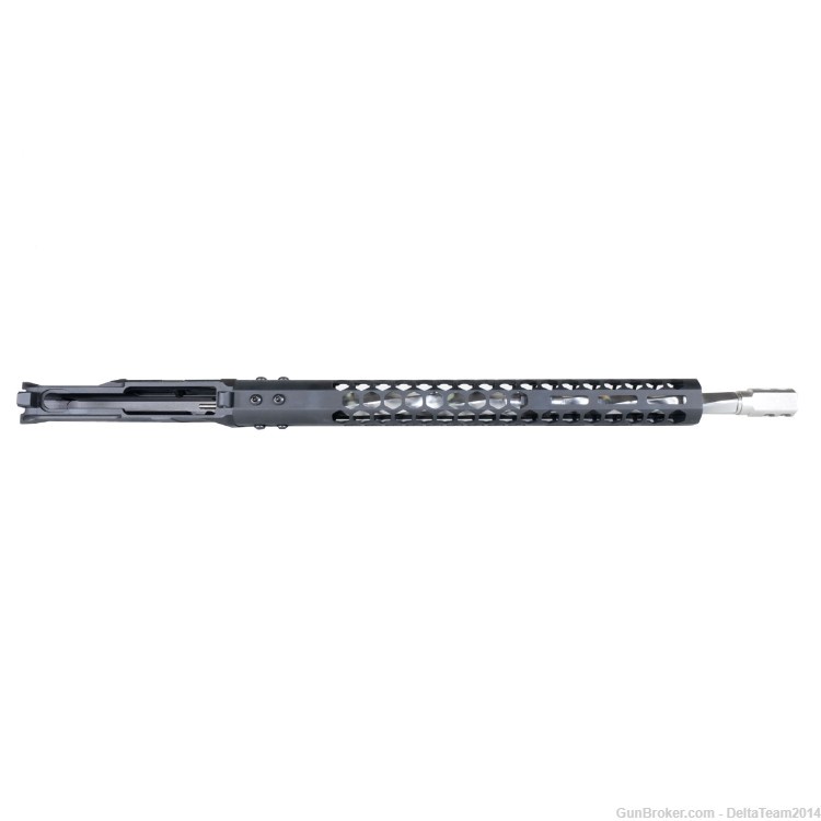 AR15 17" 223 Wylde Complete Upper | Flat Spiral Barrel | BCG & CH Included-img-3