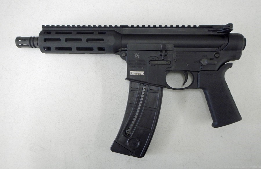 Custom Smith & Wesson MP15-22. 22 cal. 25 round. No legal worries.-img-4