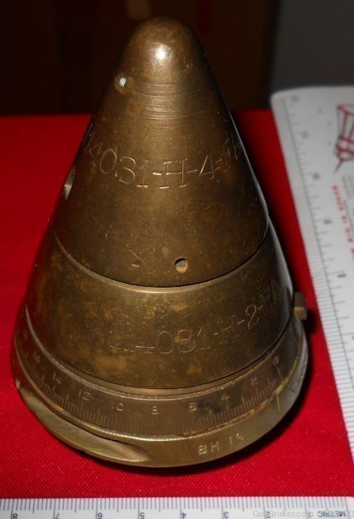 US WW1 HEAVY ARTILLERY FUZE  EARLY FROM Col. Jarrett COLLECTION-img-8