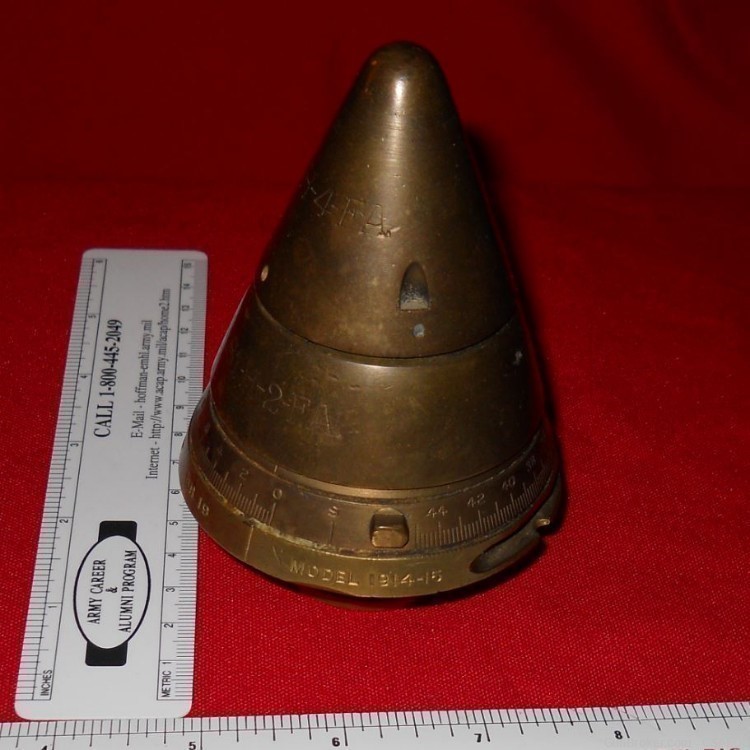 US WW1 HEAVY ARTILLERY FUZE  EARLY FROM Col. Jarrett COLLECTION-img-0