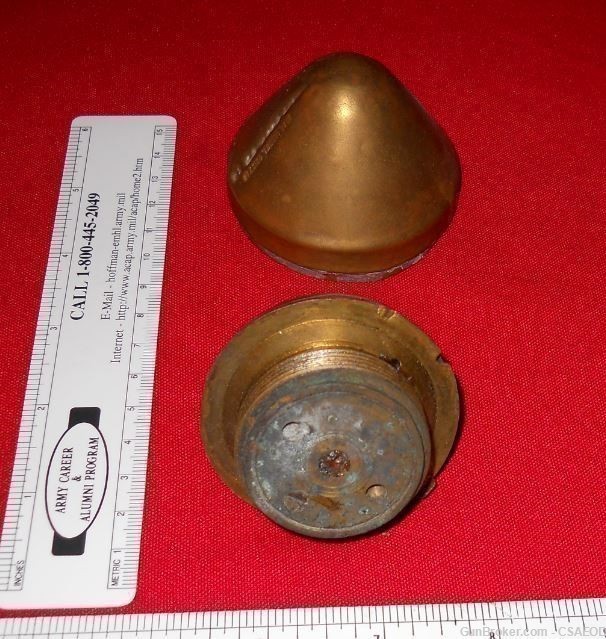 US M1907M SCHRAPNEL FUZE EARLY FROM Col. Jarrett COLLECTION-img-0