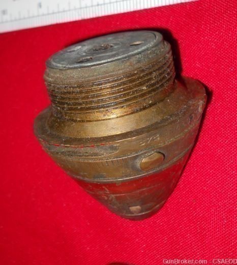 US M1907M SCHRAPNEL FUZE EARLY FROM Col. Jarrett COLLECTION-img-8