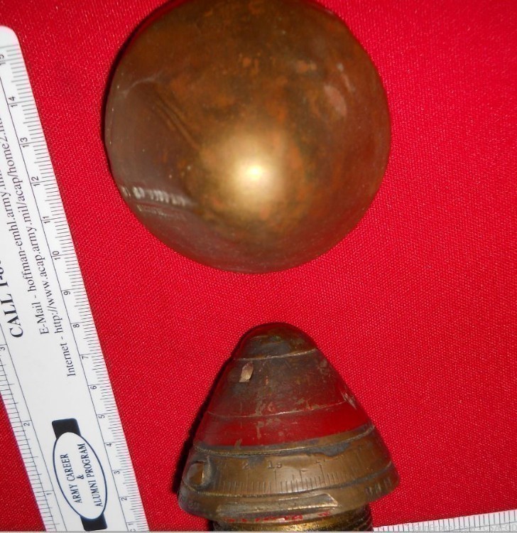 US M1907M SCHRAPNEL FUZE EARLY FROM Col. Jarrett COLLECTION-img-11