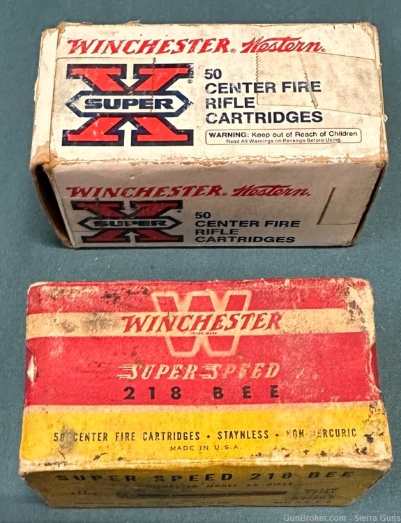 Winchester .218 Bee 46gr JHP 100 rds. NO CC FEE-img-0