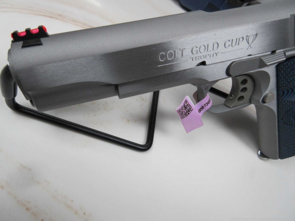 Colt GOLD CUP LITE 1911 STAINLESS .38 SUPER 5" National Match barrel -img-4