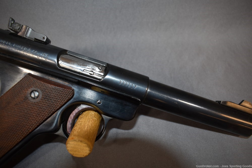 Excellent Ruger Mark I - .22LR Pistol w/ 5.5" Bull Barrel & 3 Magazines-img-8
