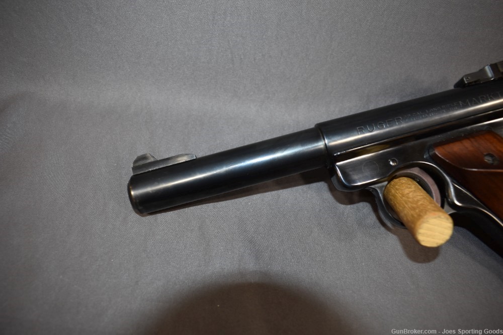 Excellent Ruger Mark I - .22LR Pistol w/ 5.5" Bull Barrel & 3 Magazines-img-4
