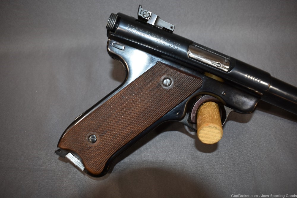 Excellent Ruger Mark I - .22LR Pistol w/ 5.5" Bull Barrel & 3 Magazines-img-6