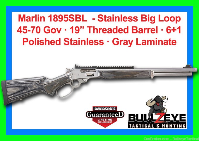 Marlin 1895 SBL 45-70 Rifle Item 70478 UPC 736676704781 Ruger **NEW**-img-0