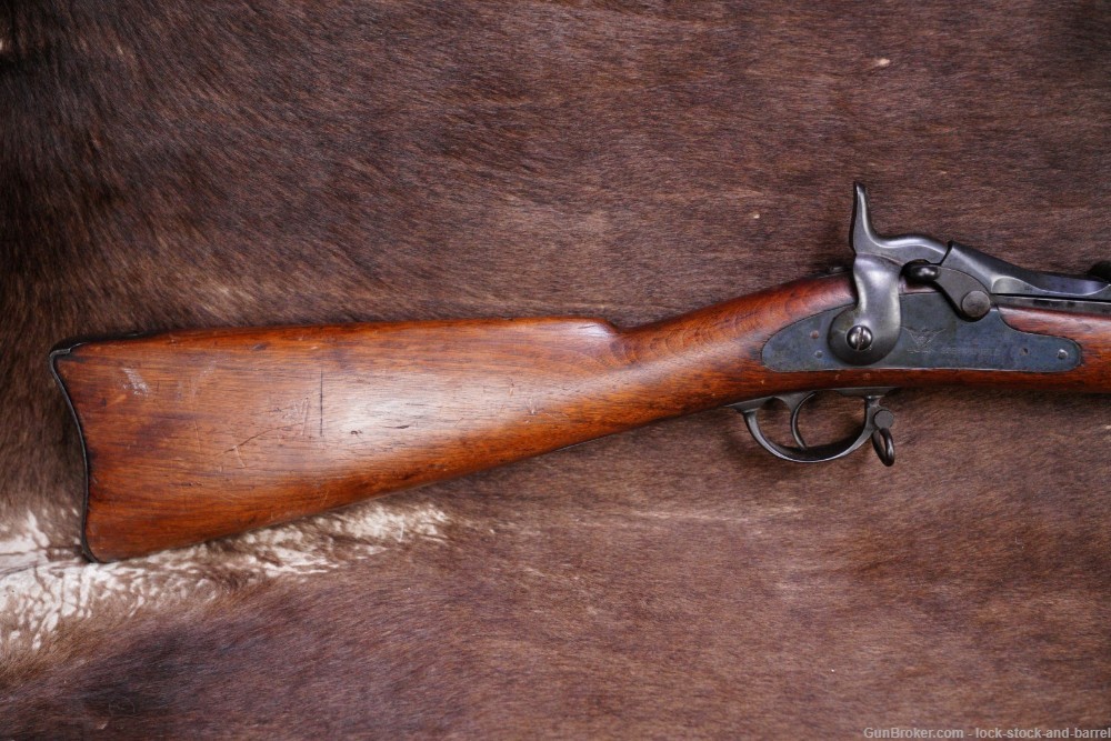 U.S. Springfield 1884 Trapdoor Rifle .45-70 Govt Single Shot Antique -img-3