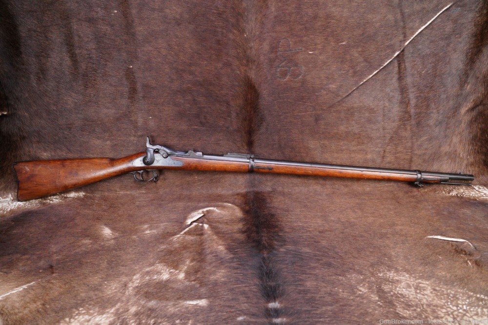 U.S. Springfield 1884 Trapdoor Rifle .45-70 Govt Single Shot Antique -img-6