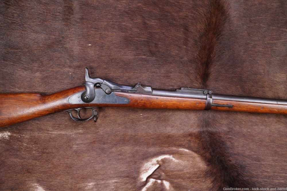 U.S. Springfield 1884 Trapdoor Rifle .45-70 Govt Single Shot Antique -img-2