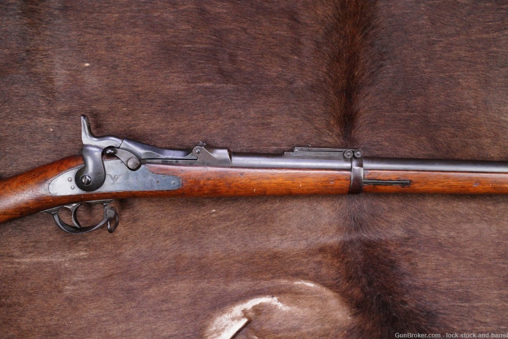 U.S. Springfield 1884 Trapdoor Rifle .45-70 Govt Single Shot Antique -img-4
