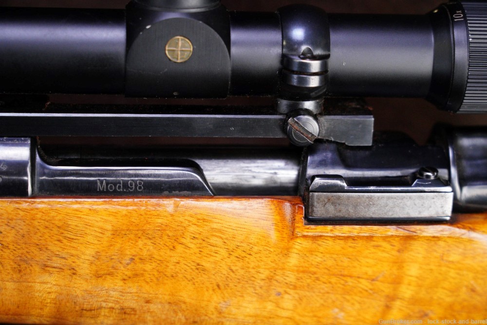 Custom German K98 Mauser Sporter .338 Win Mag  26” Bolt Action Rifle -img-21