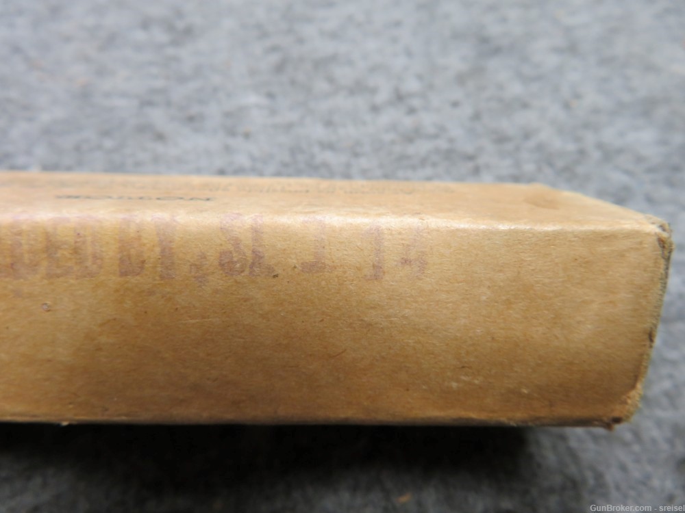 SEALED BOX WWI US MILITARY .38 COLT REVOLVER AMMO-DATED 1914-img-2
