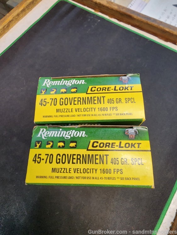 2 boxes Remington 47-70 Government 405gr. SPCL  40 rounds total-img-0