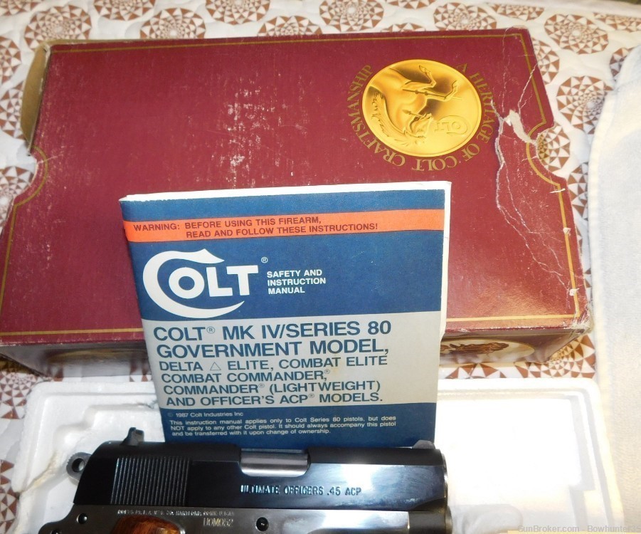 COLT 1911 Ulltimate Officers Lew Horton 45 ACP #52 of 500 Box 1995-img-0