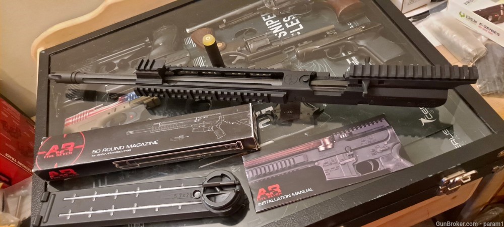 Ar57 upper with extra magazine.  New old stock-img-2