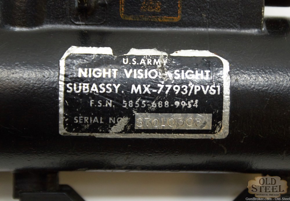 Vietnam Era AN/PVS-1 Starlight Scope Gen 1 Night Vision W/ SN Matching Case-img-16