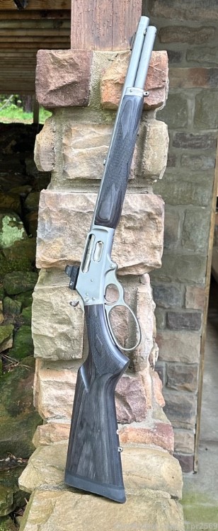 Marlin 1895 Trapper Laminate Stainless 45-70 Gov 16” Burris FastFire 4 Site-img-0