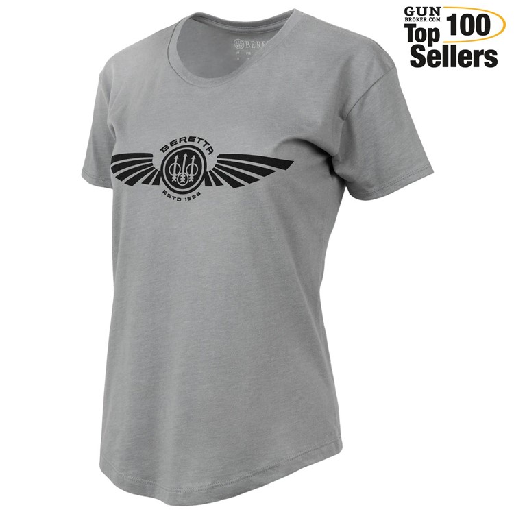 BERETTA Women Dea Wings T-Shirt, Color: Stone Heather, Size: L-img-0