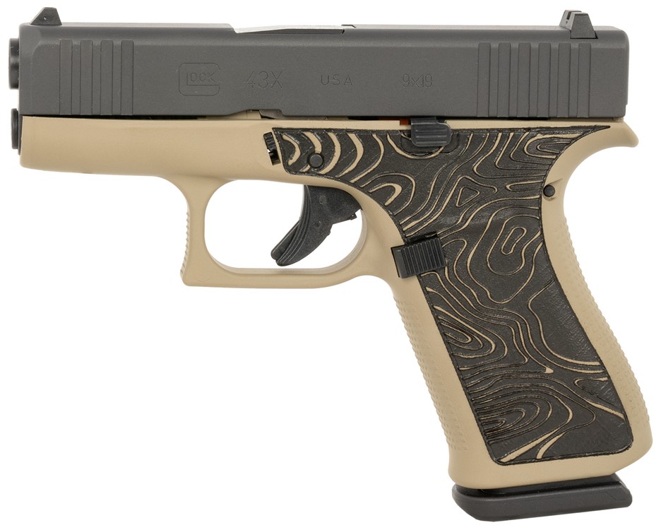 Glock G43X 9mm Luger Pistol 3.41 Coyote Tan Cerakote UX4350204EXPCT-img-1