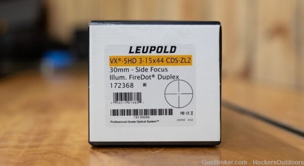Leupold 172368 VX-5HD 3-15x44mm CDs Zl2 Matte 30mm Tube SF Duplex Firedot -img-0