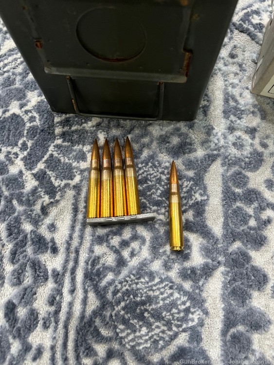 480 x 7.92x57 Mauser Ammunition Portugal 1971 FMJ Magnetic Bullets-img-5