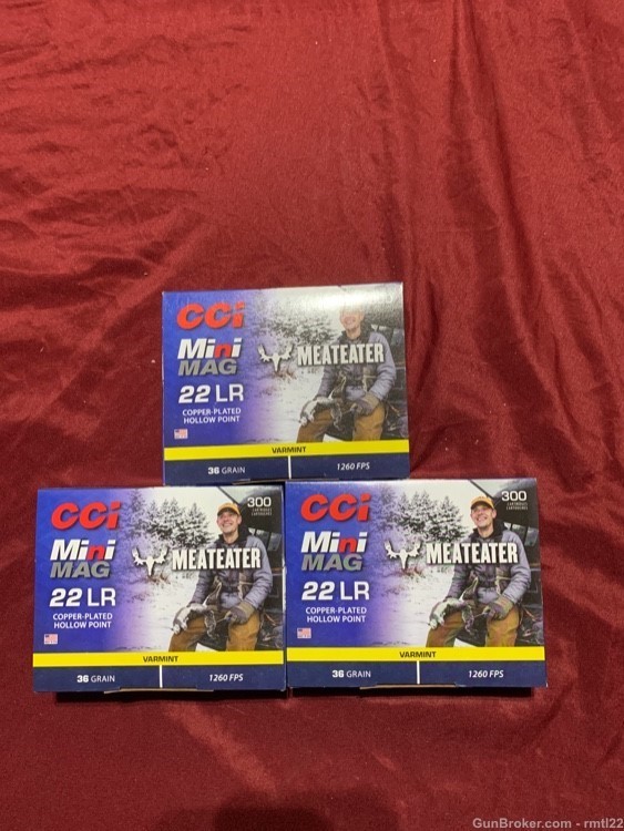 CCI 22 LR MEATEATER lot of 900 rounds-img-0