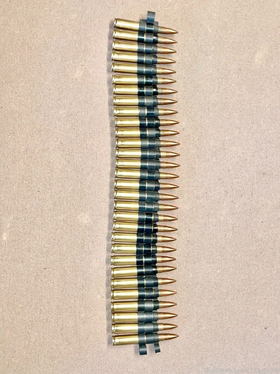 Belt of 30 Dummy rds for a 1919 Belt Fed Browning Machine Gun in 30-06-img-1