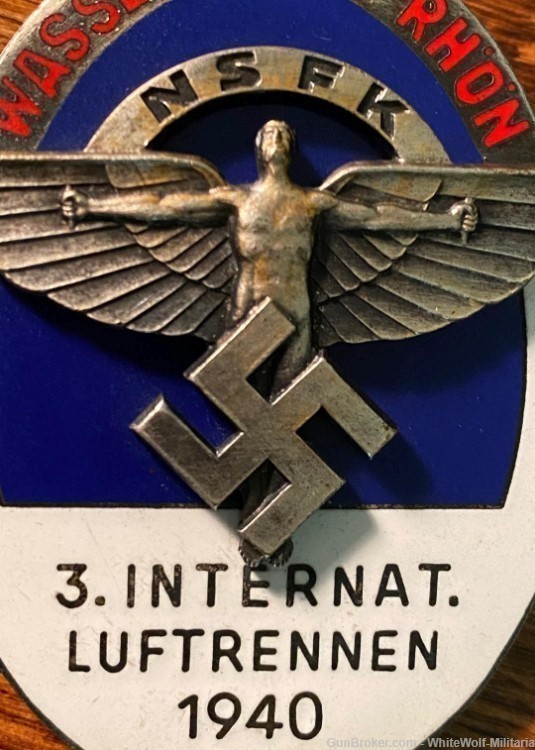 WW2 GERMAN LARGE 1940 AWARD NS-FLIEGERKORPS NSFK Mint Rare-img-2